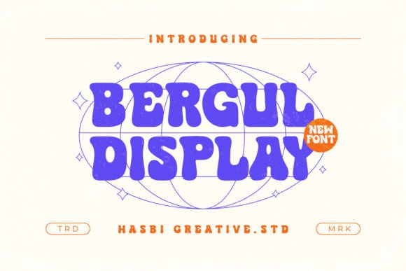 Bergul: A Retro Display Font for Modern Editorial Design