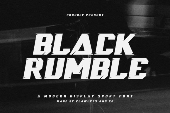 Black Rumble: A Bold Typeface for High-Energy Editorial Design
