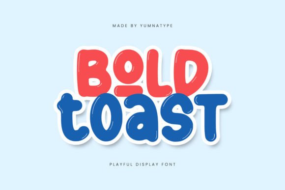 Bold Toast: A Playful Display Font for Editorial Design