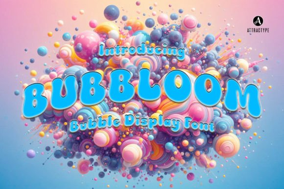 Bubbloom: A Playful Display Font for Makers and Creative Sellers