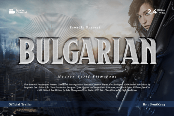 Bulgarian: A Bold Display Font for Crafters and Product Designers