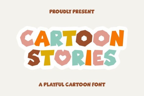 Cartoon Stories: A Playful Typeface for Crafters and Product Designers