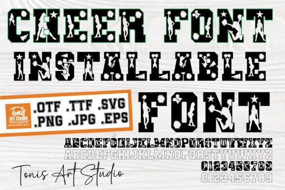 Cheer Varsity Font: Dynamic Typography for Crafters & Sellers