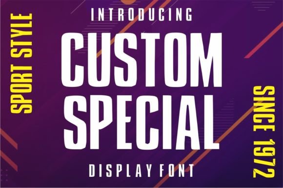 Custom Special: A Bold Display Font for Web Design Impact