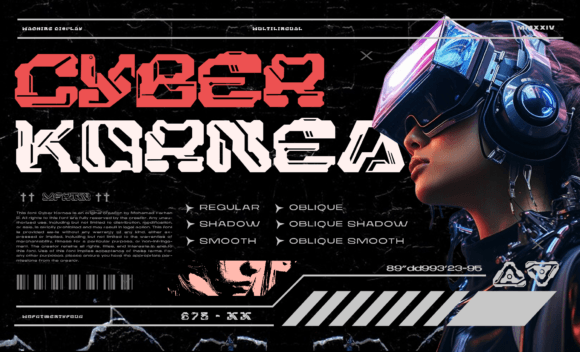 Cyber Kornea: A Bold Typeface for Modern Editorial Design