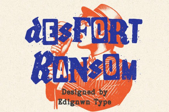 Desfort Ransom: A Bold Display Font for Edgy Web and Digital Branding
