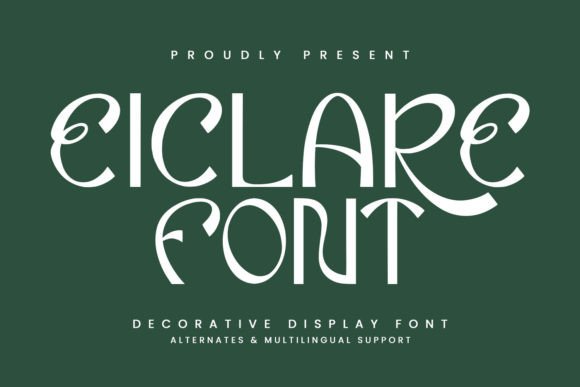 Eiclare: A Designer’s Take on This Bold Display Font