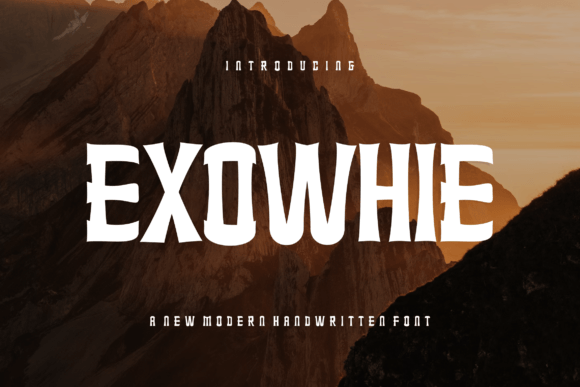 Exowhie: A Bold Display Font for Modern Marketing and Branding