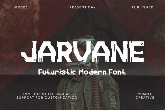 Jarvane: A Futuristic Display Font for Bold Brand Campaigns