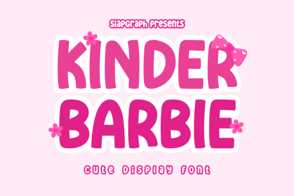 Kinder Barbie: A Quirky Display Font for Thoughtful Editorial Design