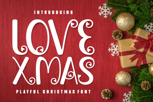 Love Xmas: A Festive Display Font for Joyful Editorial Design