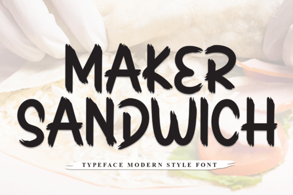 Maker Sandwich: A Quirky Display Font That Elevates Small Business Branding