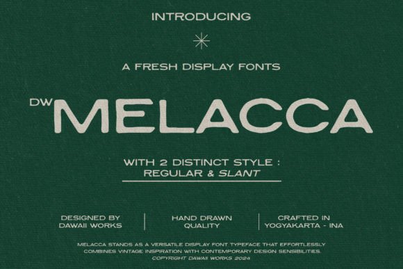 Malacca: A Display Font That Brings Vintage Charm to Modern Editorial Design