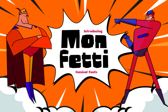 Monfetti: A Bold Display Font for Playful Web Design