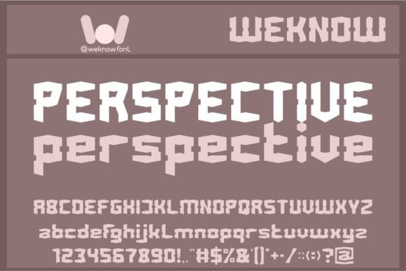 Perspective: A Display Font for Modern Editorial Design and Digital Publishing