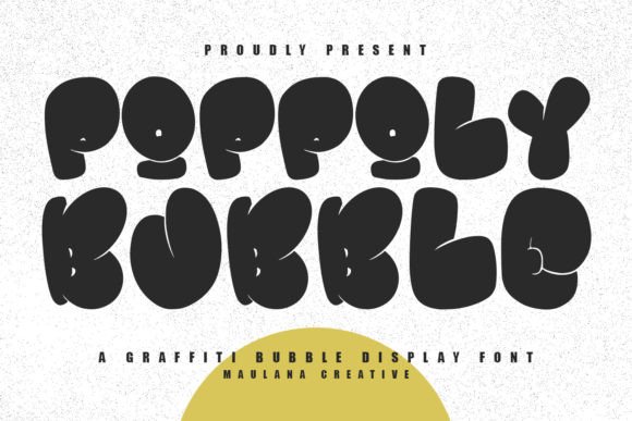 Poppoly Bubble: A Playful Display Font for Web Design and Digital Brands