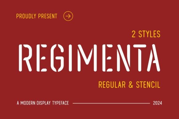 Regimenta: A Clean, Vintage-Inspired Display Font for Modern Marketing Design