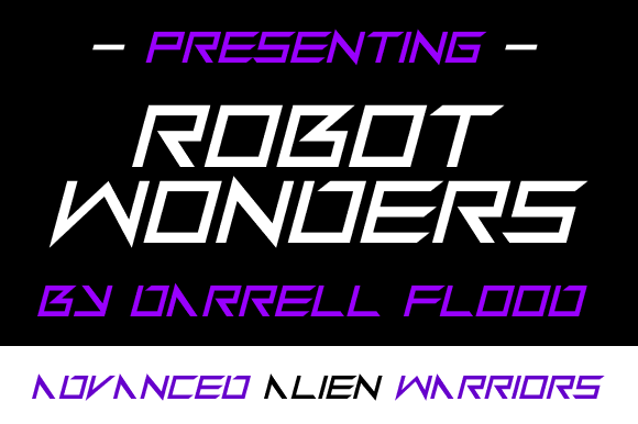 Robot Wonders: A Sharp, Futuristic Font for Modern Branding Projects