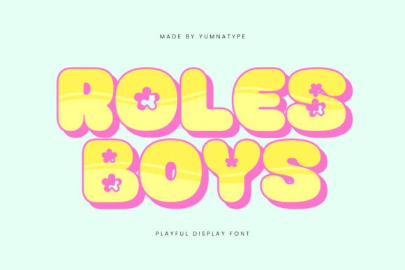 Roles Boys: A Playful Display Font for Bold Branding Projects