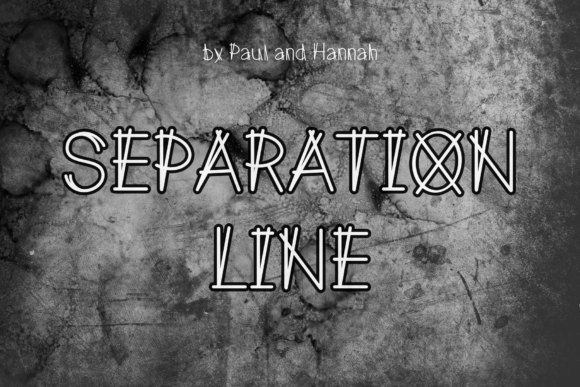 Separation Line: A Display Font That Elevates Small Business Branding