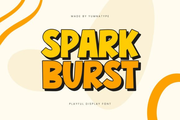 Spark Burst: A Dynamic Display Font for Bold Editorial Design