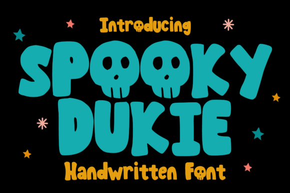 Spooky Dukie Font: A Playful Display Typeface for Small Business Branding