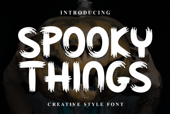 Spooky Things: A Stylish Display Font for Elegant Craft and Product Design