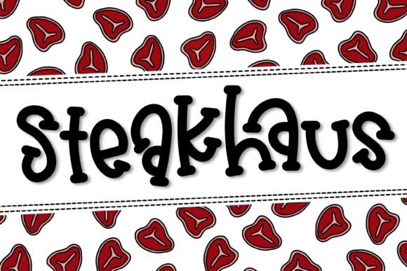 Steakhaus: A Bold Display Font for Crafty Makers and Sellers