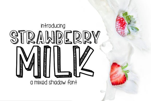 Strawberry Milk: A Playful Display Font for Crafters & Small Product Makers