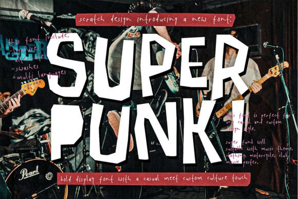 Super Punk: A Bold Display Font That Elevates Small Business Branding