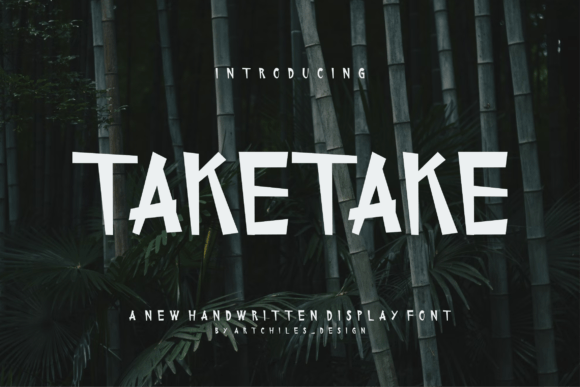 Taketake Font: A Bold Display Typeface for Modern Branding