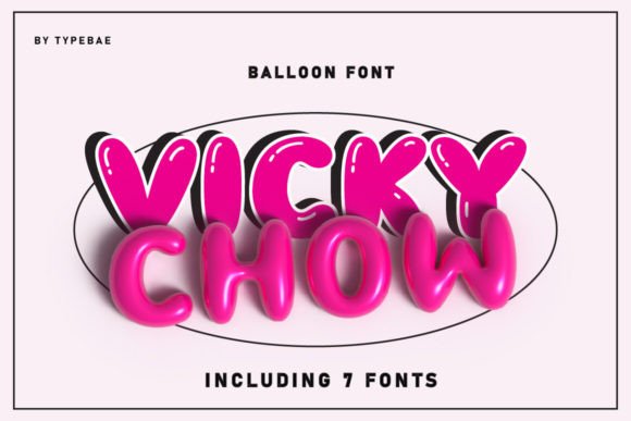 Vicky Chow: A Charming Display Font for Small Business Branding