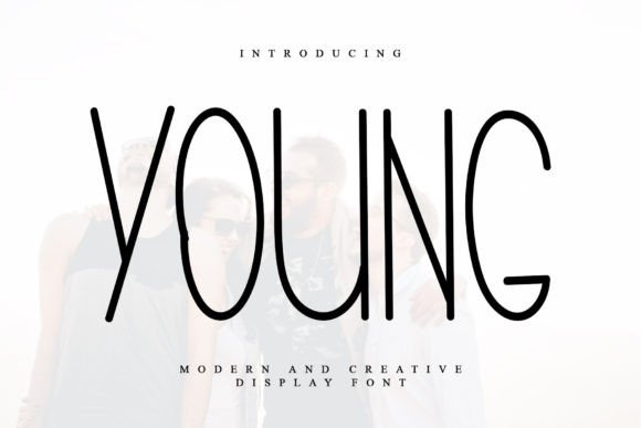 Young: A Stylish Display Font for Elegant Editorial Design